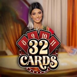 32 Cards slot logo by Ezugi at LolaJack Casino