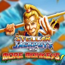 Stellar Jackpots with More Monkeys logo by Lightning Box Game at LolaJack Casino