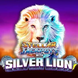 Stellar Jackpots with Silver Lion slot visual from Lightning Box Game available on lolajacks.pl